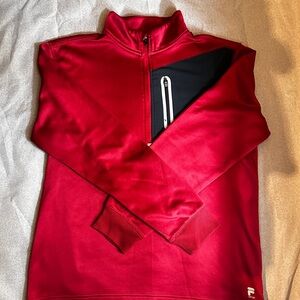 Fila Red and Black Zip Up Sweater